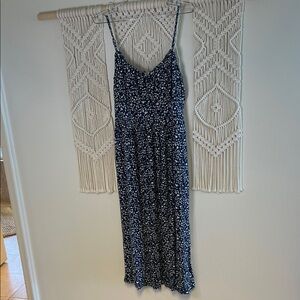 Old Navy Navy Blue Floral Maxi Dress